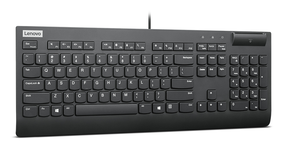 Lenovo Smartcard Wired Keyboard II AI - Klawiatura Przewodowa z Czytnikiem Smart Card - obrazek 3