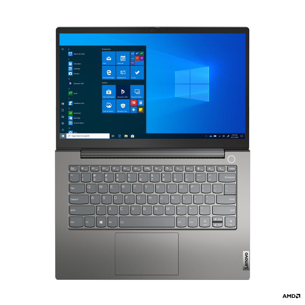 Lenovo ThinkBook 14 G3 ACL AMD Ryzen™ 5 5500U Laptop 35,6 cm (14") Full HD 8 GB DDR4-SDRAM 256 GB SSD Wi-Fi 6 (802.11ax) Windows 10 Pro Skandynawia Szary - obrazek 2