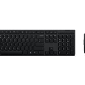 Lenovo 4X31K03931 klawiatura Dołączona myszka RF Wireless + Bluetooth US English Czarny