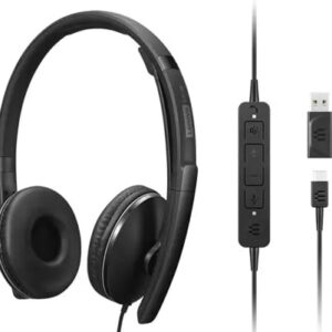 Lenovo Wired ANC Headset Gen2 (Teams) - Przewodowy zestaw słuchawkowy z aktywną redukcją szumów