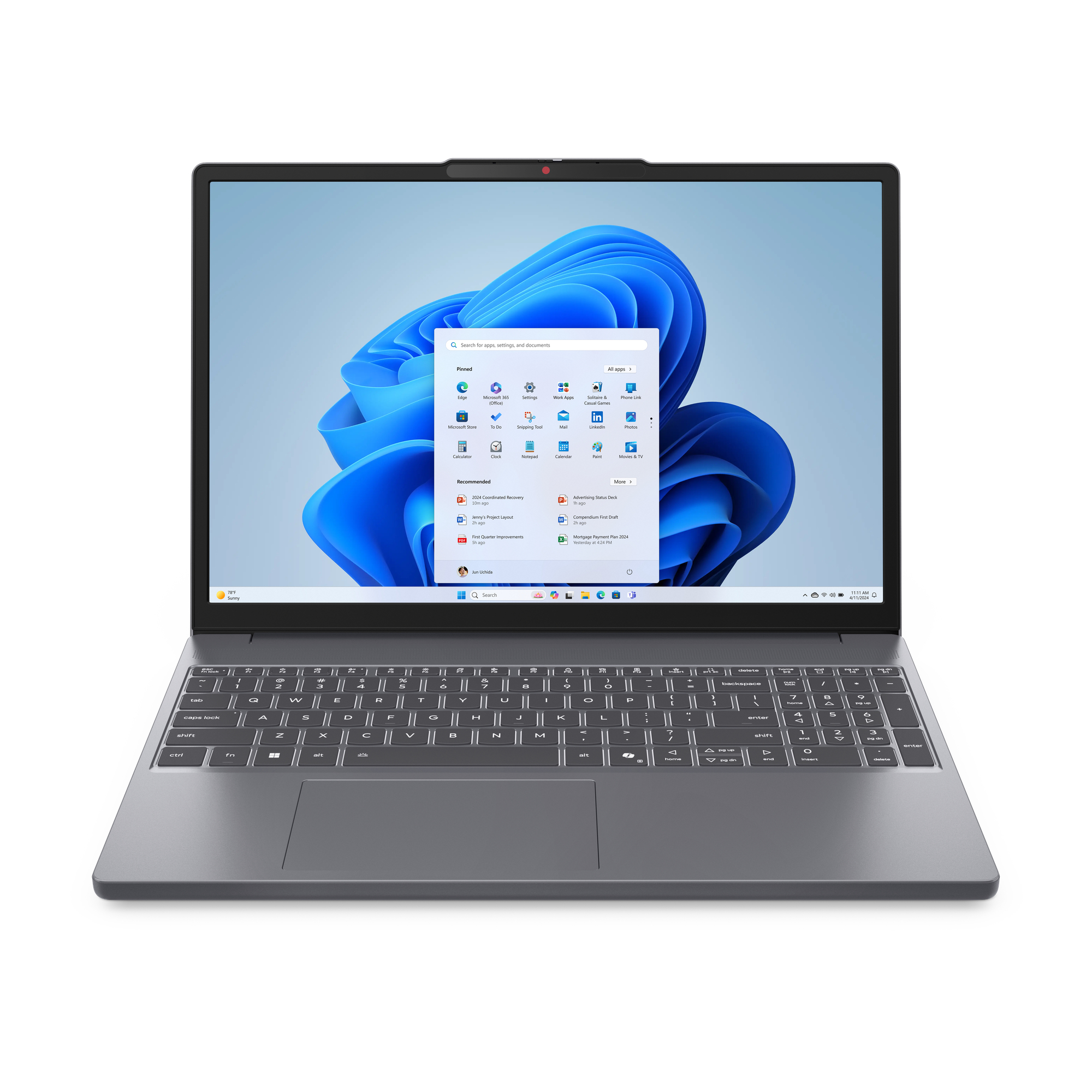 Lenovo IdeaPad Slim 3 15ARP10 AMD Ryzen™ 7 7735HS Laptop 38,9 cm (15.3") WUXGA 16 GB DDR5-SDRAM 512 GB SSD Wi-Fi 6 (802.11ax) Szary