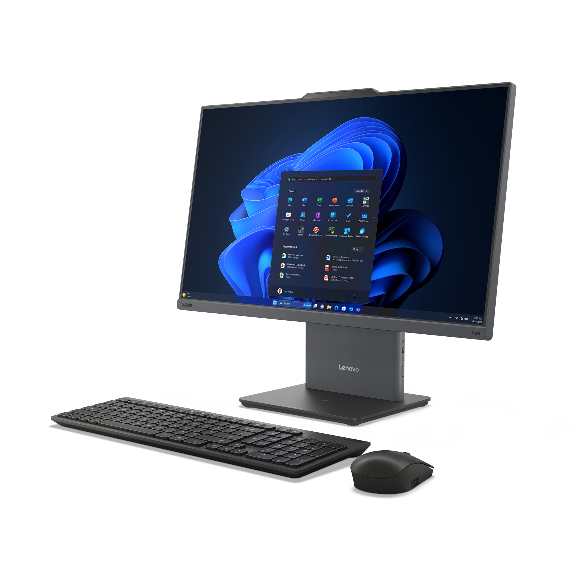 Lenovo ThinkCentre Neo 50A 24 Gen 5 - Komputer All-in-One - obrazek 2