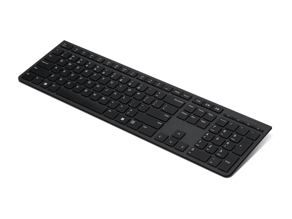Lenovo 4Y41K04031 klawiatura Biuro RF Wireless + Bluetooth Amerykański międzynarodowy Szary - obrazek 2