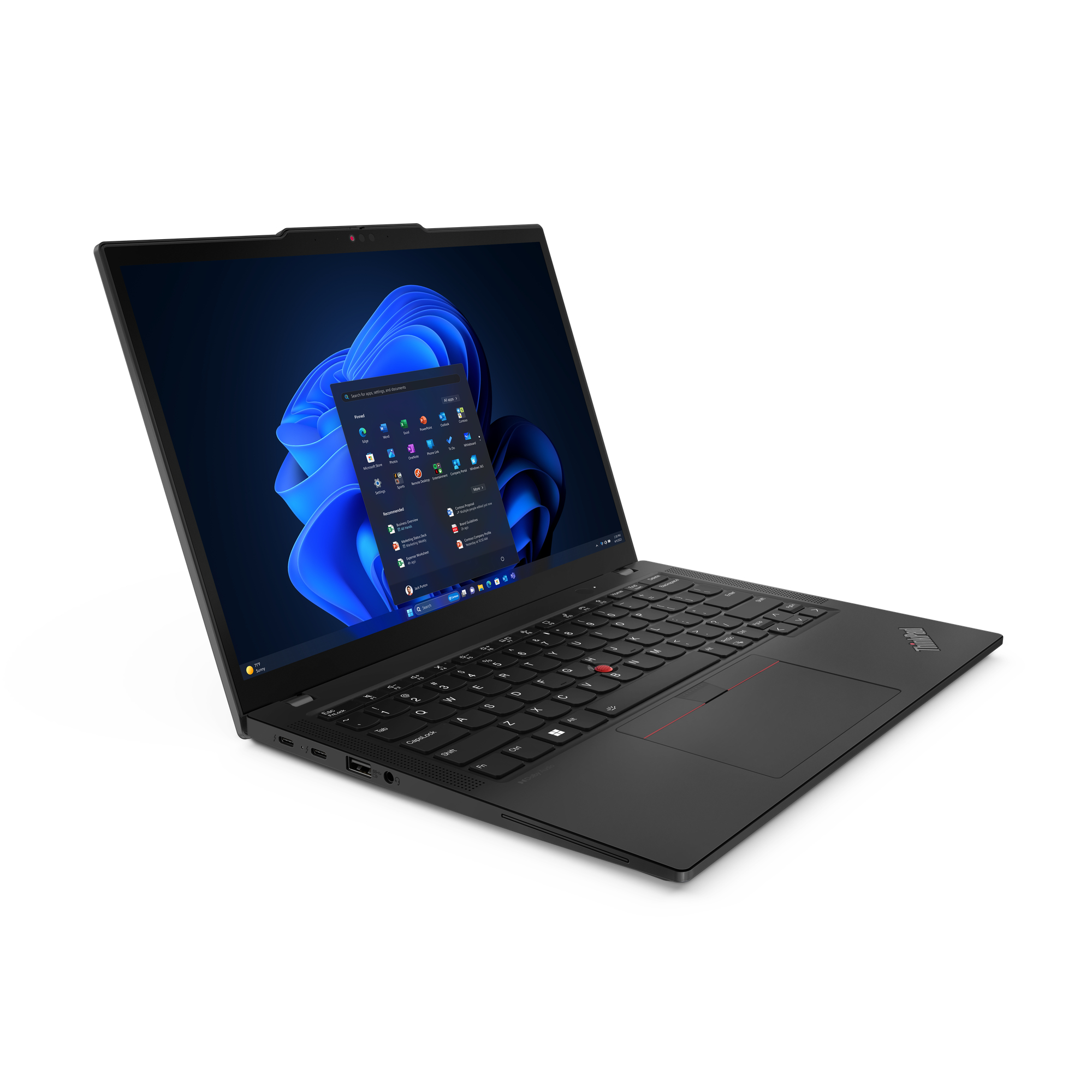 Lenovo ThinkPad X13 Gen 5 Intel Core Ultra 5 125U Laptop 33,8 cm (13.3") WUXGA 16 GB LPDDR5x-SDRAM 512 GB SSD Wi-Fi 6E (802.11ax) Windows 11 Pro Angielski Czarny - obrazek 5
