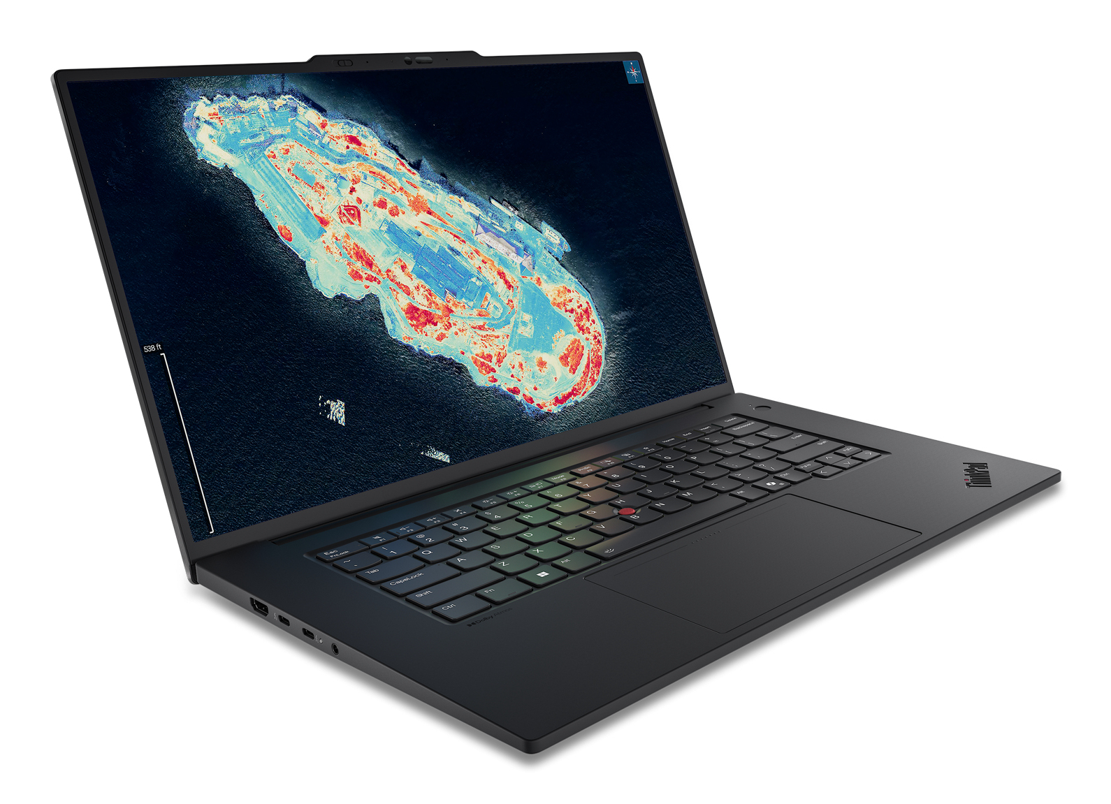 Lenovo ThinkPad T1g Gen 8 Intel Core Ultra 7 255H Laptop 40,6 cm (16") WUXGA 32 GB LPDDR5x-SDRAM 1 TB SSD NVIDIA GeForce RTX 5060 Wi-Fi 7 (802.11be) Windows 11 Pro Węgierski Czarny - obrazek 2