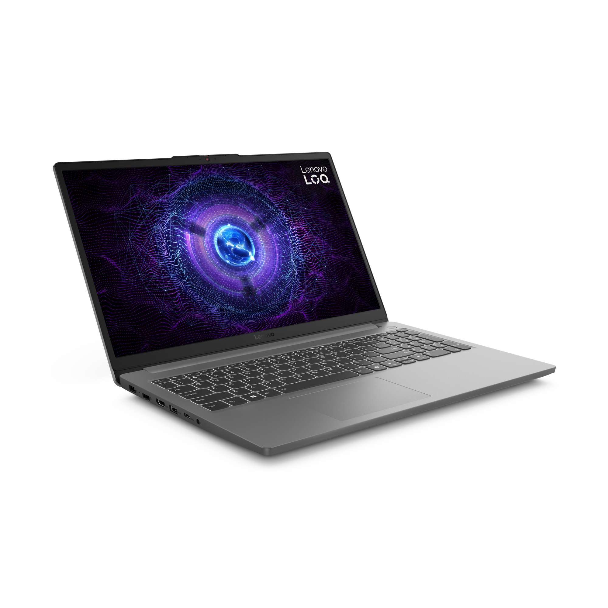 Lenovo LOQ 15IAX9E Intel® Core™ i5 i5-12450HX Laptop 39,6 cm (15.6") Full HD 16 GB DDR5-SDRAM 512 GB SSD NVIDIA GeForce RTX 2050 Wi-Fi 6 (802.11ax) Angielski Szary - obrazek 2