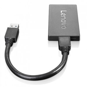 Lenovo 4X90J31021 zewnętrzna karta graficzna usb 3840 x 2160 px Czarny