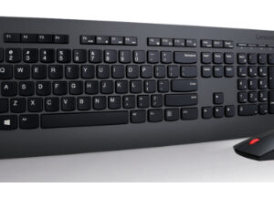 Lenovo 4X30H56796 klawiatura Dołączona myszka Uniwersalne RF Wireless QWERTY US English Czarny