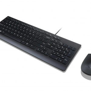 Lenovo 4X30L79897 klawiatura Dołączona myszka Uniwersalne USB QWERTZ Niemiecki Czarny