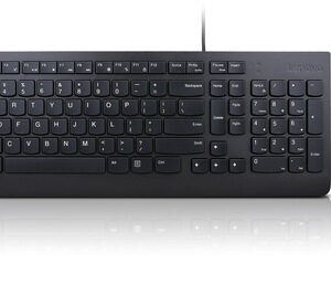 Lenovo 4X30L79894 klawiatura Dołączona myszka Biuro USB Francuski Czarny