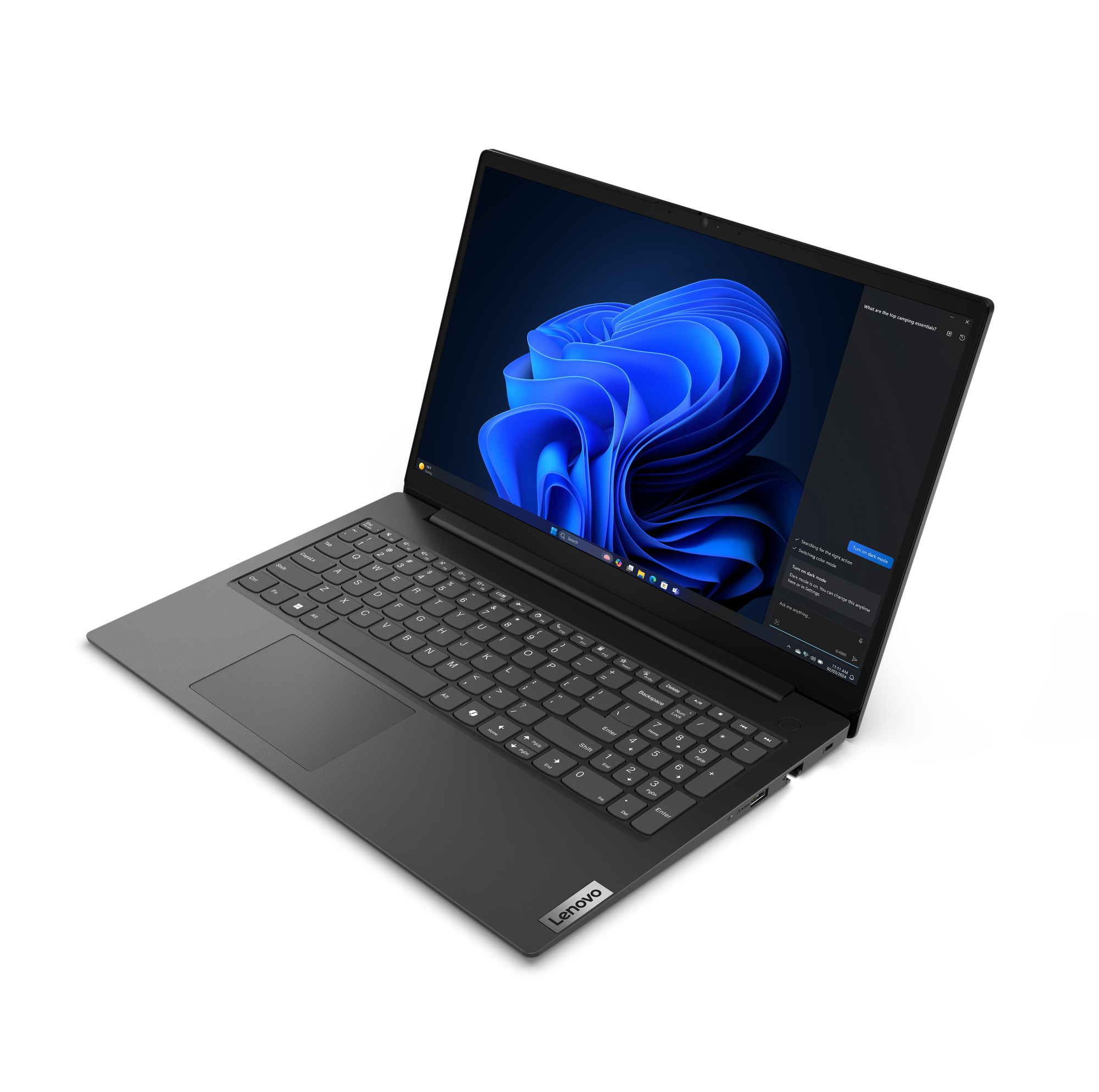 Lenovo V15 G5 IRL Intel® Core™ i7 i7-13620H Laptop 39,6 cm (15.6") Full HD 16 GB DDR5-SDRAM 512 GB SSD Wi-Fi 6 (802.11ax) Angielski Czarny - obrazek 3
