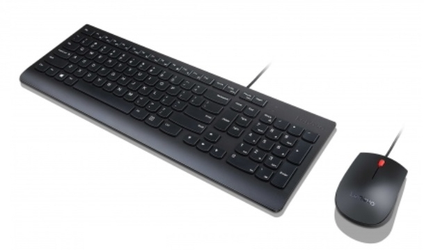 Lenovo 4X30L79909 klawiatura Dołączona myszka Uniwersalne USB QWERTZ Polskie Czarny