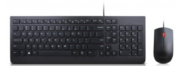 Lenovo 4X30L79909 klawiatura Dołączona myszka Uniwersalne USB QWERTZ Polskie Czarny - obrazek 2