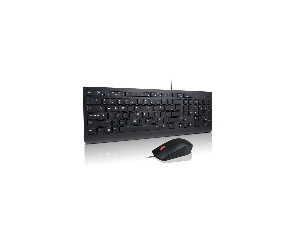 Lenovo 4X30L79922 klawiatura Dołączona myszka Uniwersalne USB QWERTY Czarny