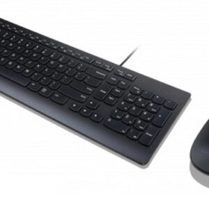 Lenovo Essential klawiatura Dołączona myszka Uniwersalne USB Włoski Czarny