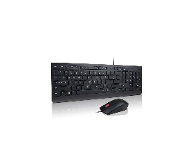 Lenovo 4X30L79893 klawiatura Dołączona myszka Uniwersalne USB QWERTY Holenderski Czarny