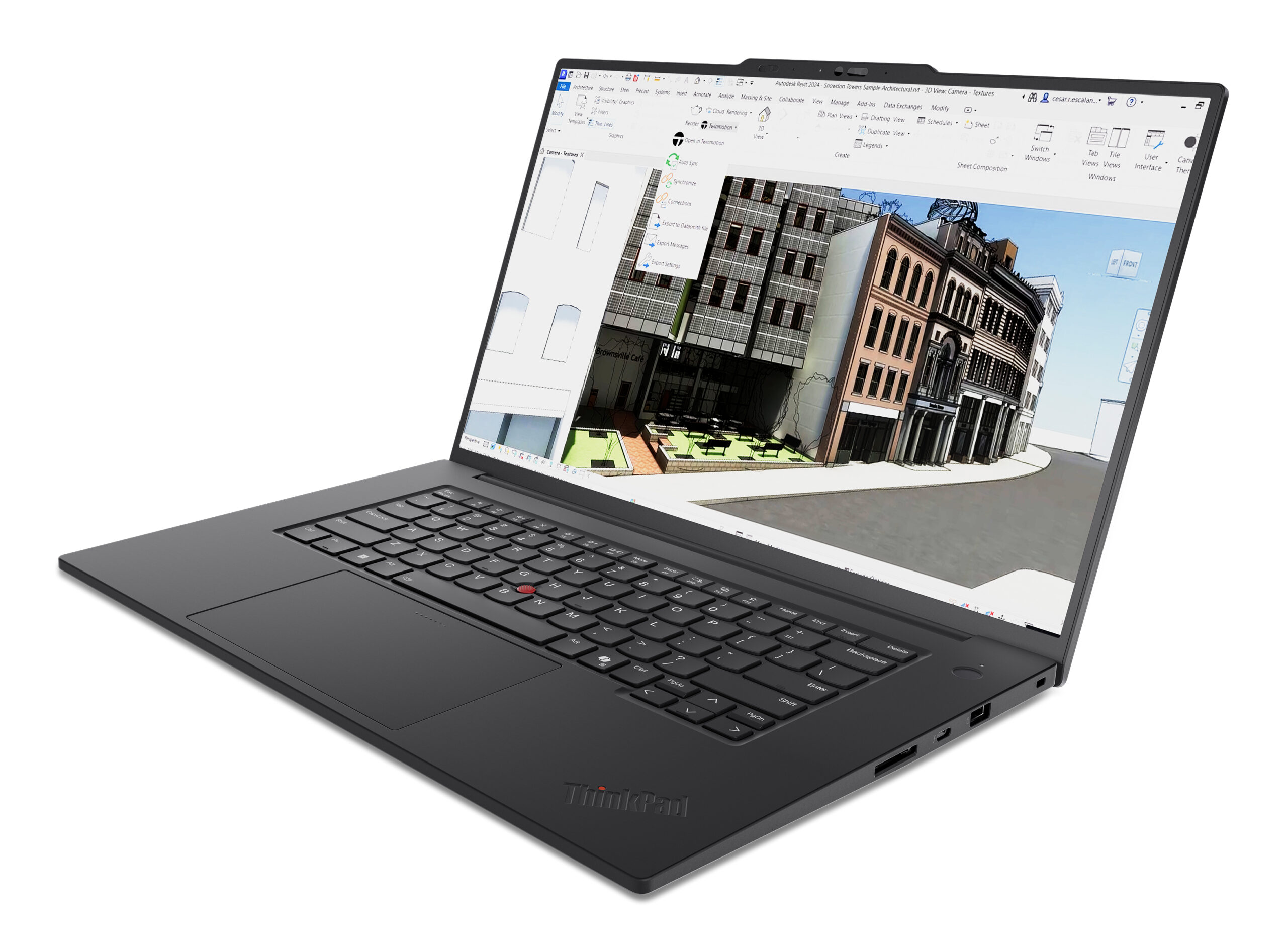 Lenovo ThinkPad T1g Gen 8 Intel Core Ultra 7 255H Laptop 40,6 cm (16") WUXGA 32 GB LPDDR5x-SDRAM 1 TB SSD NVIDIA GeForce RTX 5060 Wi-Fi 7 (802.11be) Windows 11 Pro Węgierski Czarny - obrazek 3