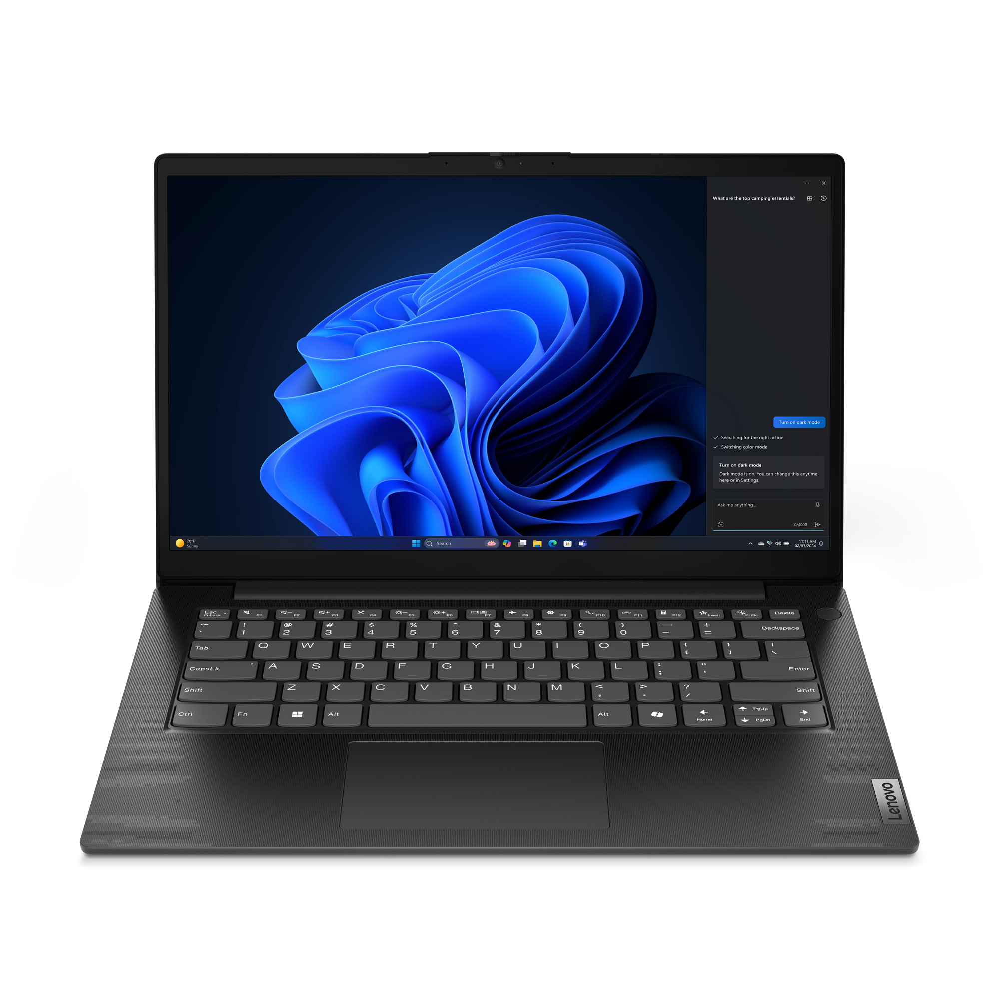 Lenovo V14 G5 IRL Intel® Core™ i3 i3-1315U Laptop 35,6 cm (14") Full HD 8 GB DDR5-SDRAM 256 GB SSD Wi-Fi 6 (802.11ax) Windows 11 Pro Francuski Czarny
