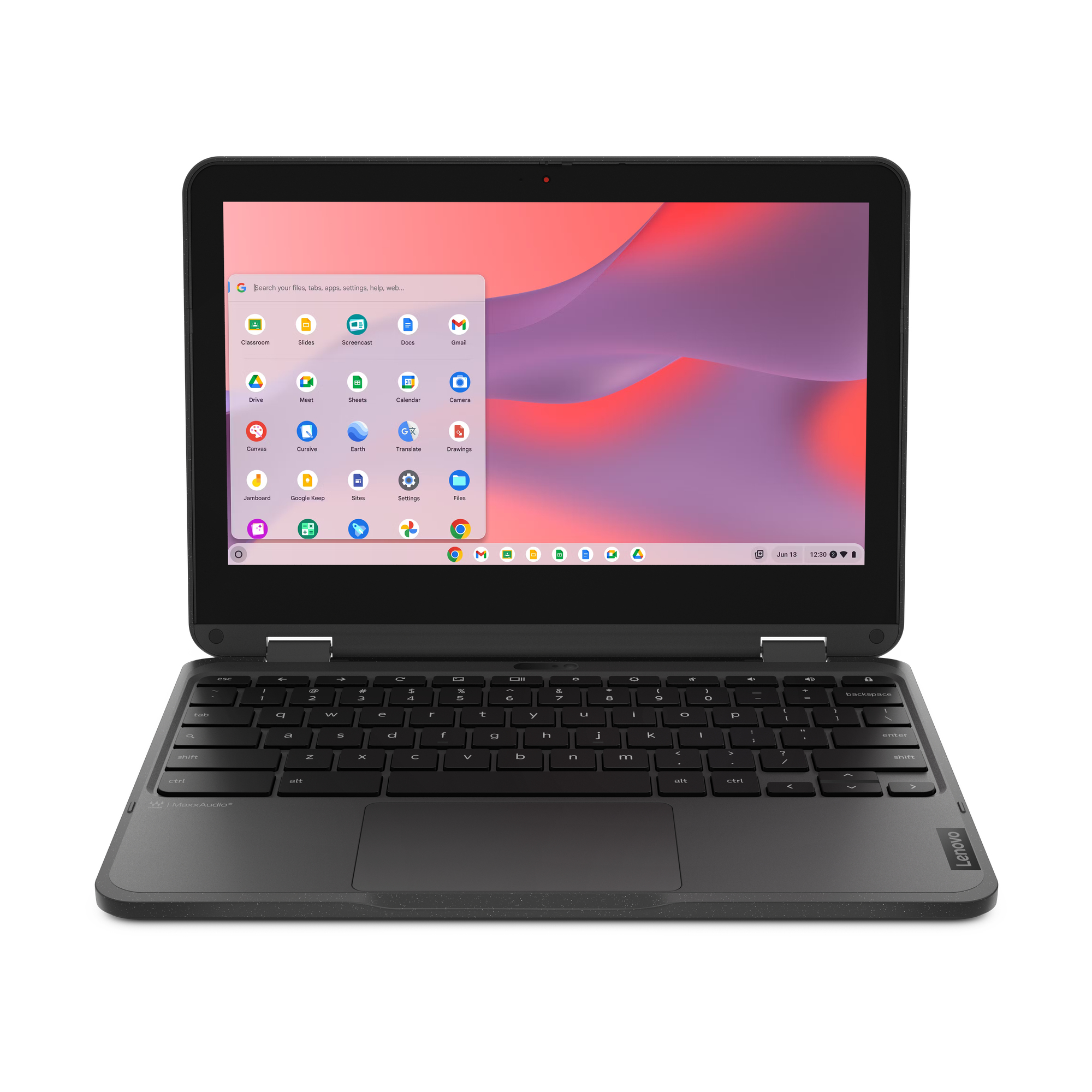 Lenovo 500e Chromebook Gen 4s Intel® N N100 29,5 cm (11.6") Ekran dotykowy HD 8 GB LPDDR5-SDRAM 64 GB eMMC Wi-Fi 6E (802.11ax) ChromeOS Francuski Szary