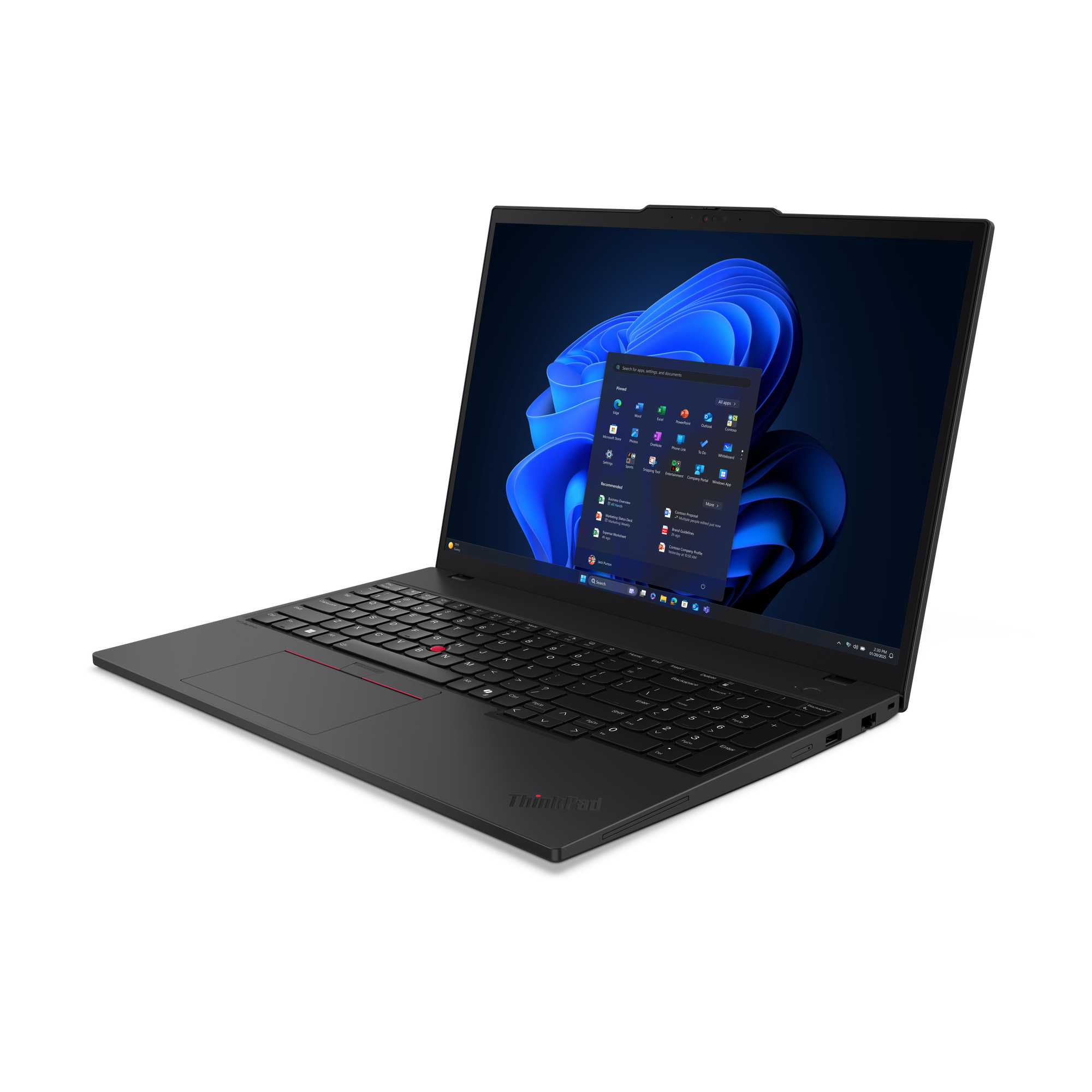 Lenovo ThinkPad T16 Gen 4 (Intel) Intel Core Ultra 5 225U Laptop 40,6 cm (16") WUXGA 32 GB DDR5-SDRAM 1 TB SSD Wi-Fi 6E (802.11ax) Windows 11 Pro Czarny - obrazek 3
