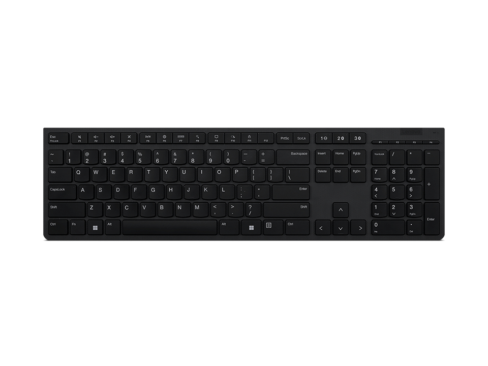 Lenovo 4Y41K04031 klawiatura Biuro RF Wireless + Bluetooth Amerykański międzynarodowy Szary
