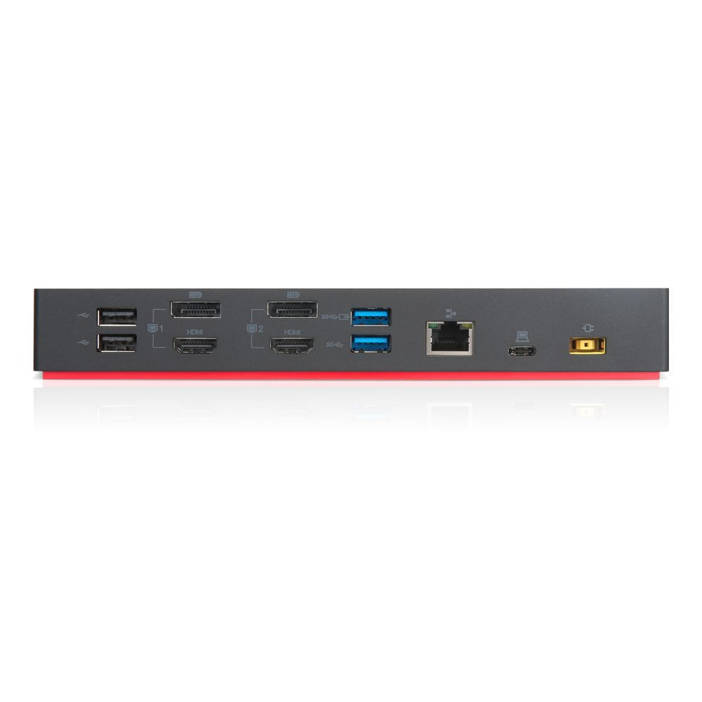 Lenovo 40AF0135IT stacja dokująca Przewodowa USB 3.2 Gen 2 (3.1 Gen 2) Type-C Czarny - obrazek 3