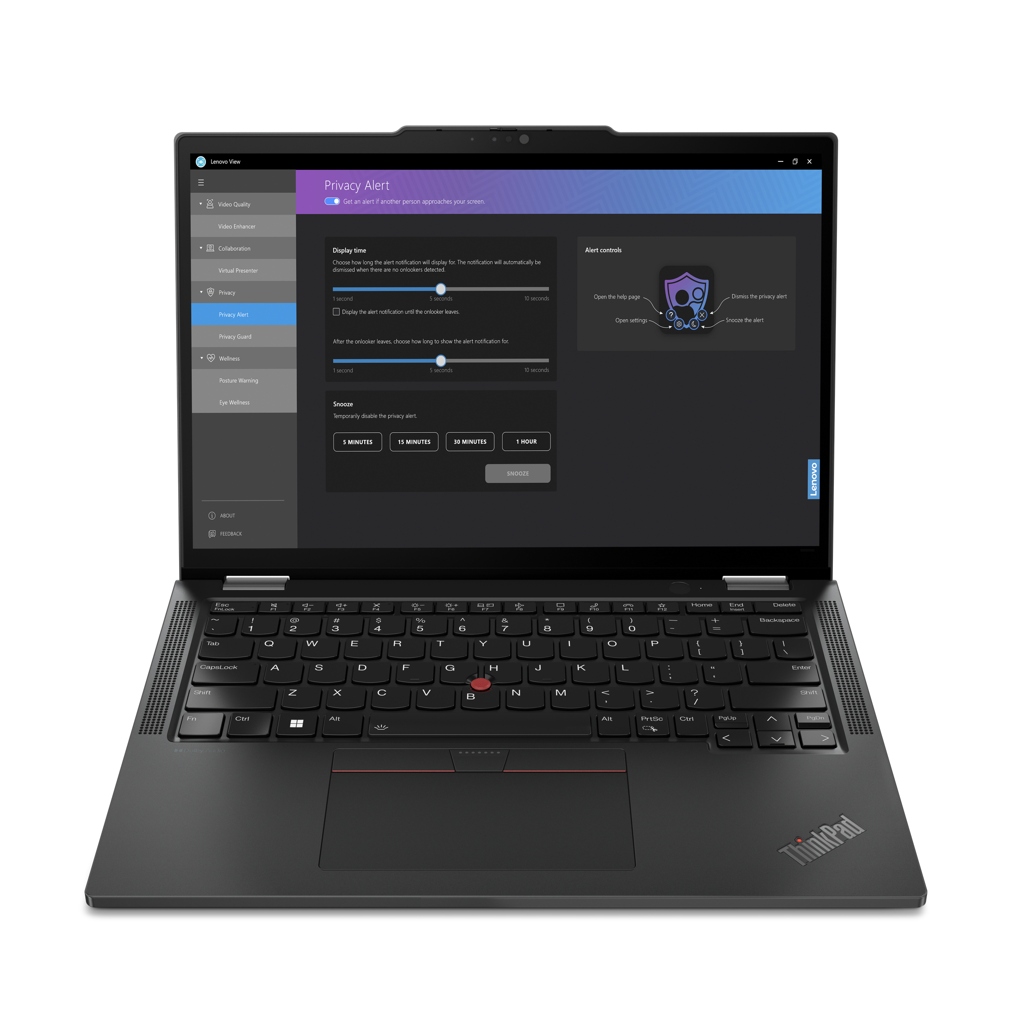 Lenovo ThinkPad X13 2-in-1 Gen 5 Intel Core Ultra 5 125U Hybryda (2w1) 33,8 cm (13.3") Ekran dotykowy WUXGA 16 GB LPDDR5x-SDRAM 512 GB SSD Wi-Fi 6E (802.11ax) Windows 11 Pro Angielski Czarny - obrazek 4