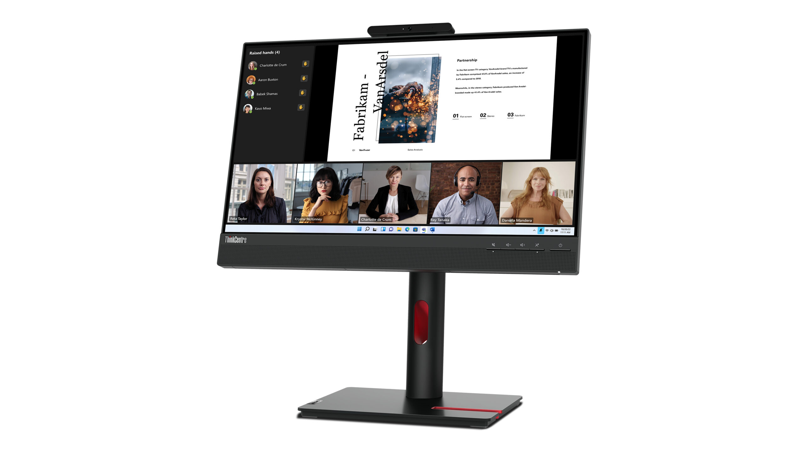 Lenovo ThinkCentre Tiny-In-One 22 Gen 5 - Monitor Dotykowy Full HD - obrazek 5