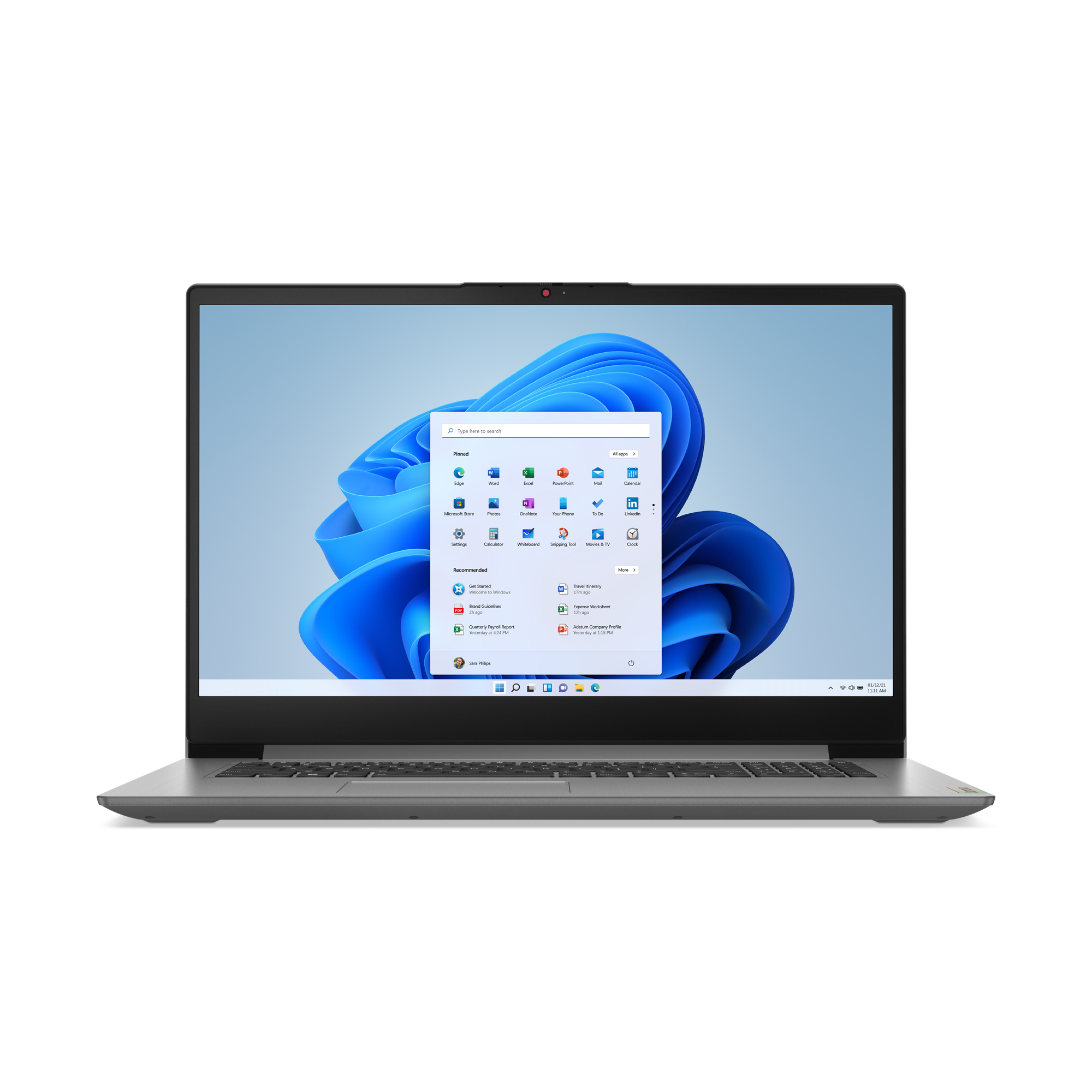 Lenovo IdeaPad 3 17IAU7 Intel® Core™ i5 i5-1235U Laptop 43,9 cm (17.3") Full HD 16 GB DDR4-SDRAM 512 GB SSD Wi-Fi 6 (802.11ax) Angielski Szary - obrazek 2