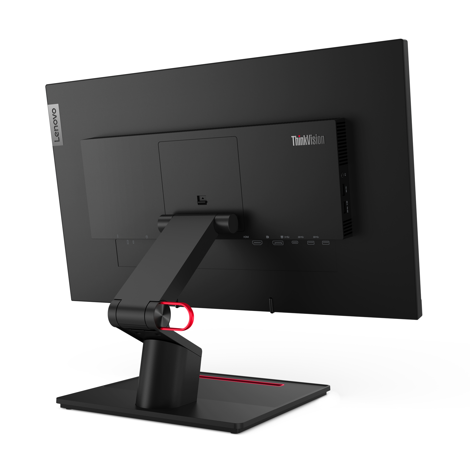Lenovo ThinkVision T24t-20 monitor komputerowy 60,5 cm (23.8") 1920 x 1080 px Full HD LED Ekran dotykowy Pojemnościowy Czarny - obrazek 4