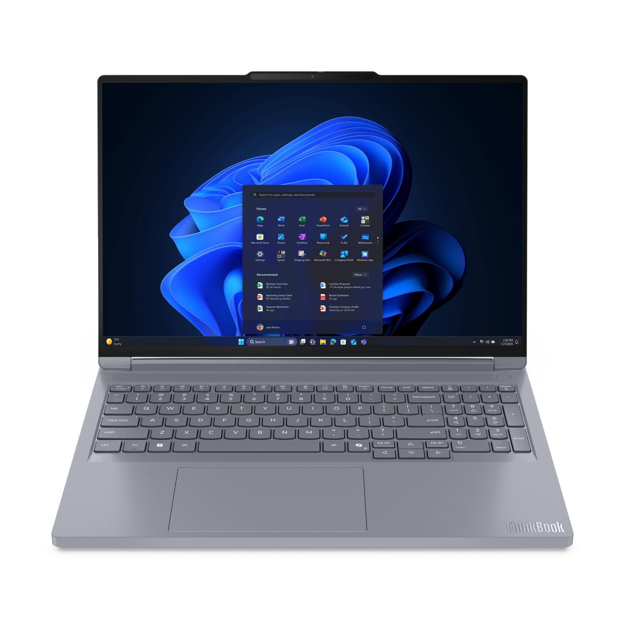 Lenovo ThinkBook 16p G6 ADR AMD Ryzen™ 9 8940HX Laptop 40,6 cm (16") WQXGA 32 GB DDR5-SDRAM 1 TB SSD NVIDIA GeForce RTX 5060 Wi-Fi 7 (802.11be) Windows 11 Pro Włoski Szary