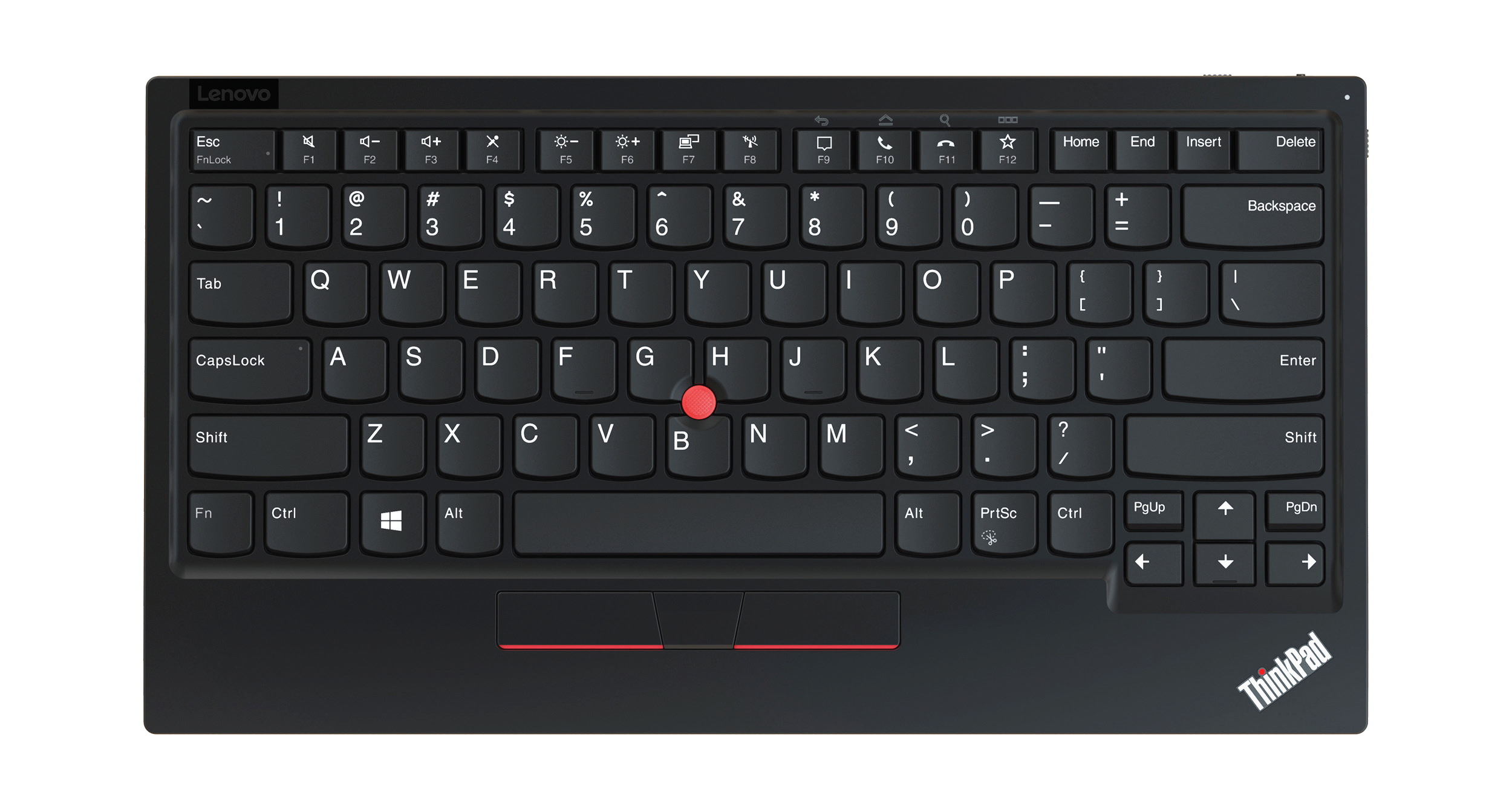 Lenovo 4Y40X49493 klawiatura Uniwersalne RF Wireless + Bluetooth QWERTY US English Czarny