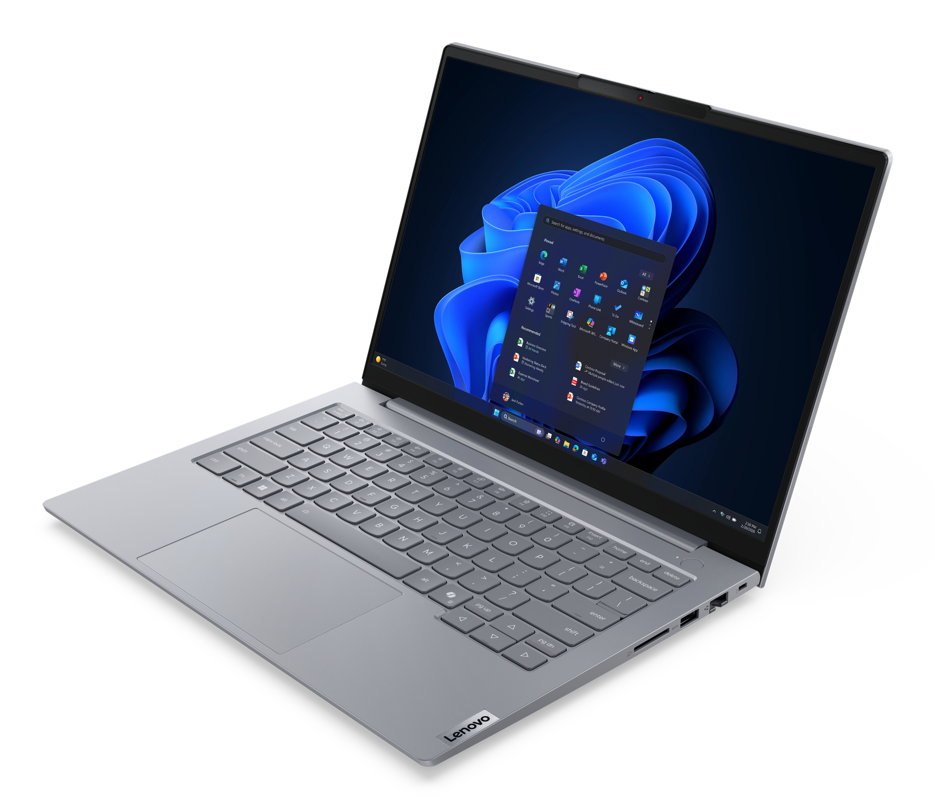 Lenovo ThinkBook 14 G9 AHP AMD Ryzen™ 5 220 Laptop 35,6 cm (14") WUXGA 16 GB DDR5-SDRAM 512 GB SSD Wi-Fi 7 (802.11be) Windows 11 Pro Skandynawia Szary - obrazek 3