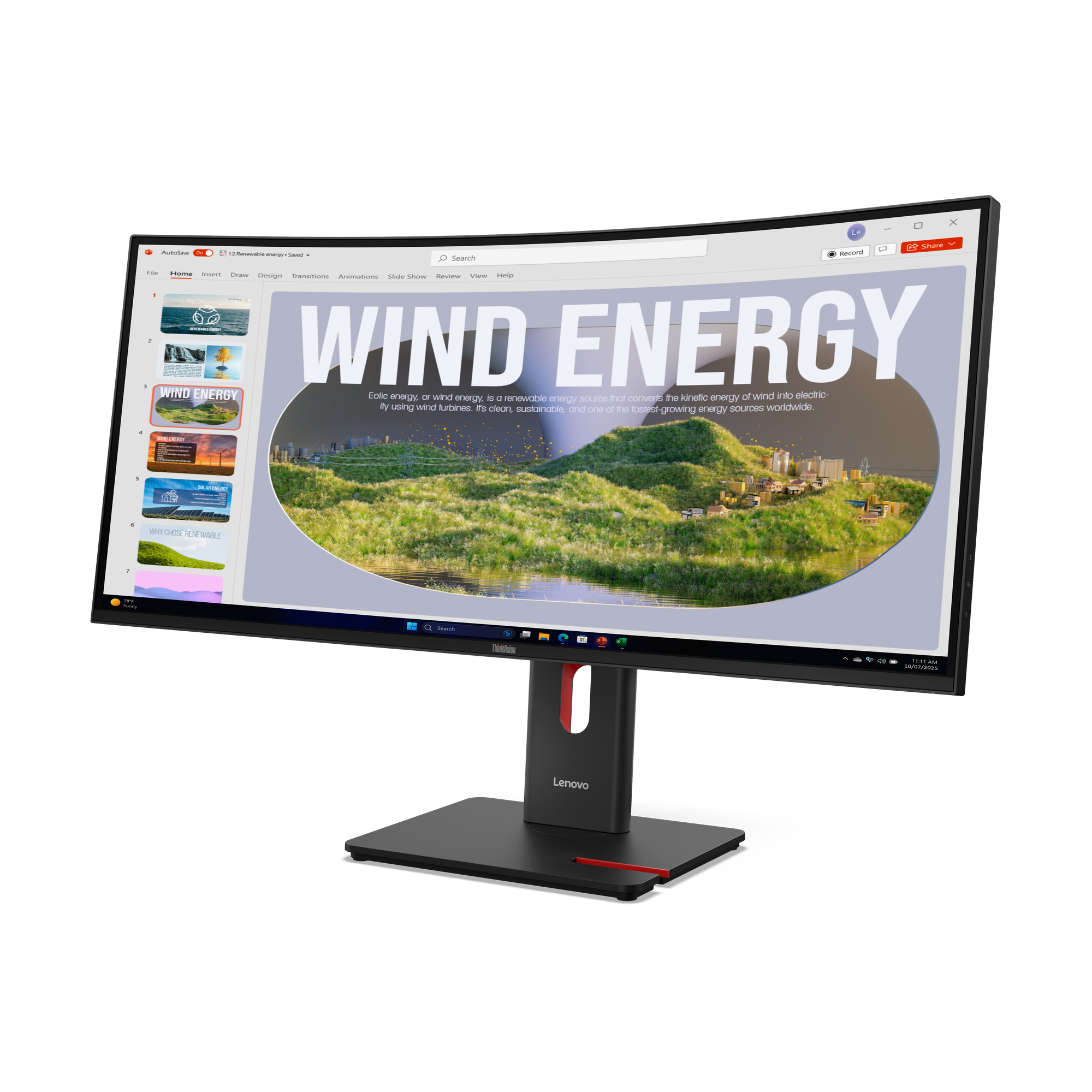Monitor Lenovo ThinkVision T34WD-40 34" WQHD 120Hz z USB-C Docking 96W - obrazek 3
