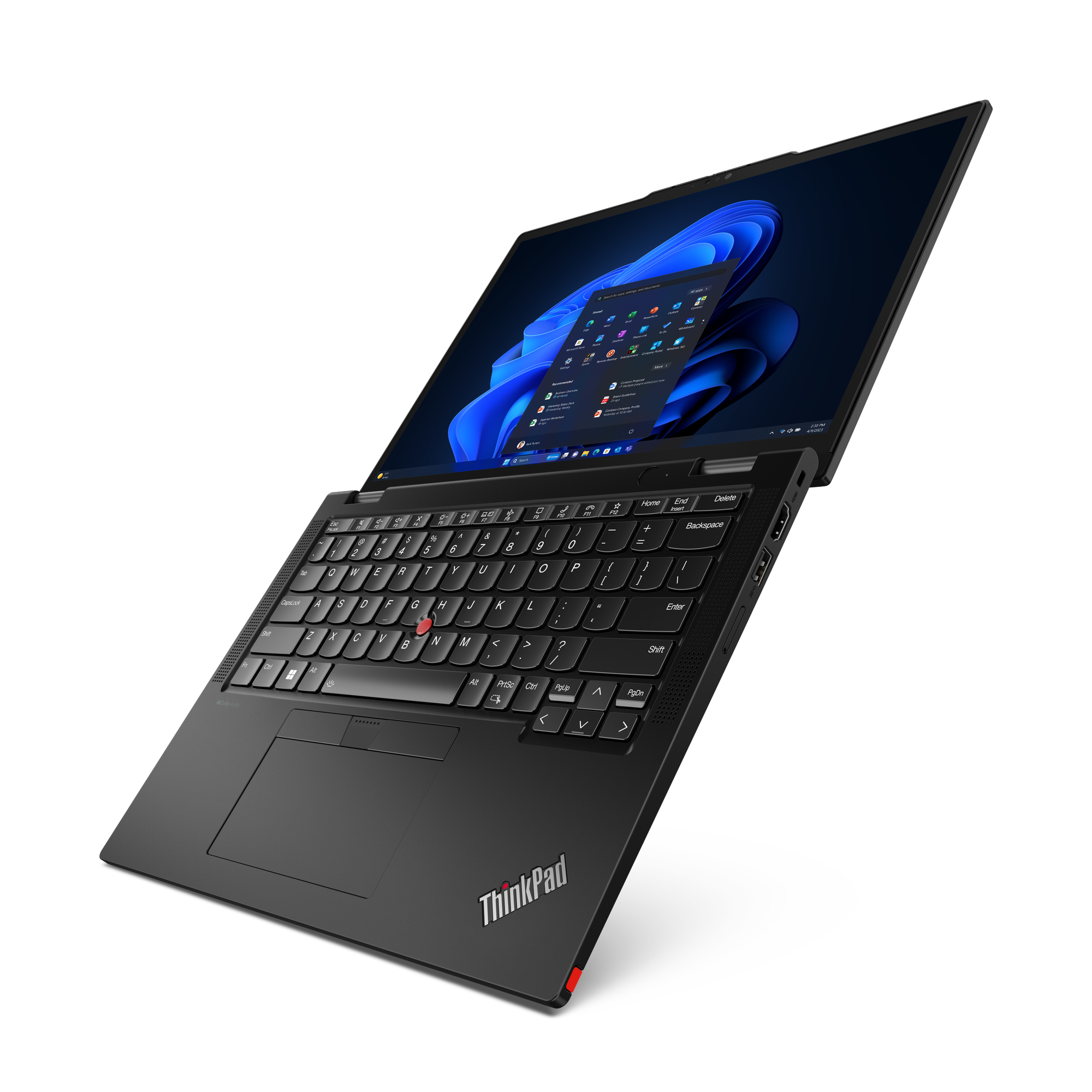 Lenovo ThinkPad X13 2-in-1 Gen 5 Intel Core Ultra 5 125U Hybryda (2w1) 33,8 cm (13.3") Ekran dotykowy WUXGA 16 GB LPDDR5x-SDRAM 512 GB SSD Wi-Fi 6E (802.11ax) Windows 11 Pro Angielski Czarny - obrazek 5