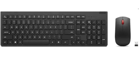 Lenovo 4X31N50746 klawiatura Dołączona myszka Uniwersalne RF Wireless QWERTY US English Czarny