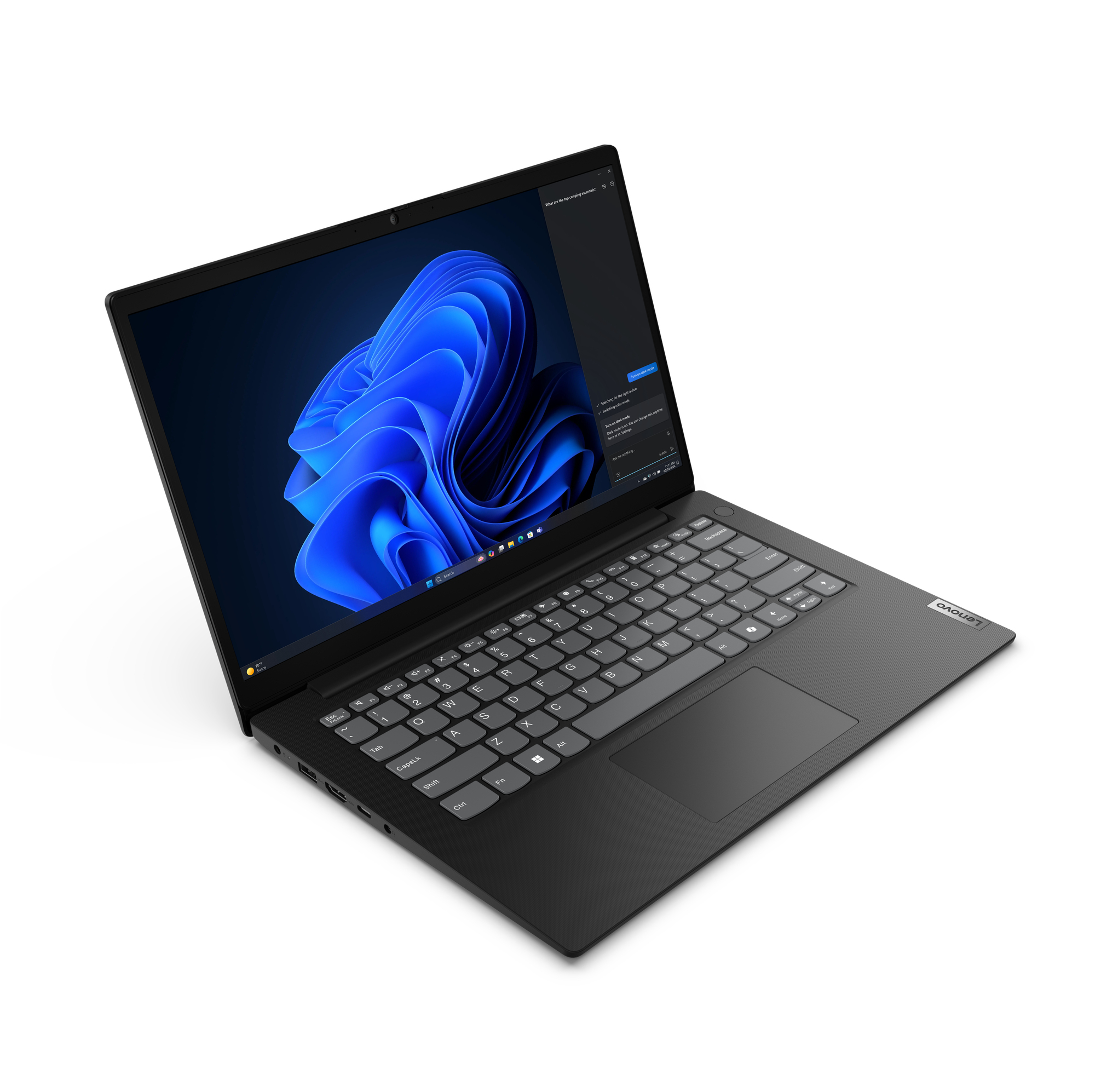 Lenovo V14 G5 IRL Intel® Core™ i3 i3-1315U Laptop 35,6 cm (14") Full HD 8 GB DDR5-SDRAM 256 GB SSD Wi-Fi 6 (802.11ax) Windows 11 Pro Francuski Czarny - obrazek 2