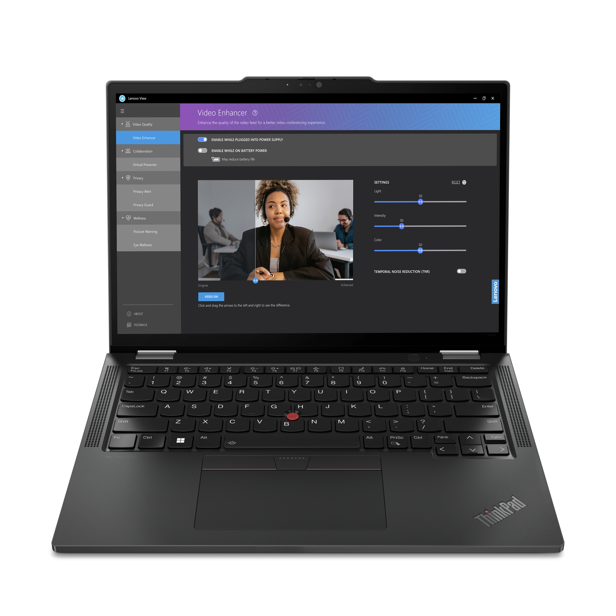 Lenovo ThinkPad X13 2-in-1 Gen 5 Intel Core Ultra 5 125U Hybryda (2w1) 33,8 cm (13.3") Ekran dotykowy WUXGA 16 GB LPDDR5x-SDRAM 512 GB SSD Wi-Fi 6E (802.11ax) Windows 11 Pro Angielski Czarny - obrazek 3
