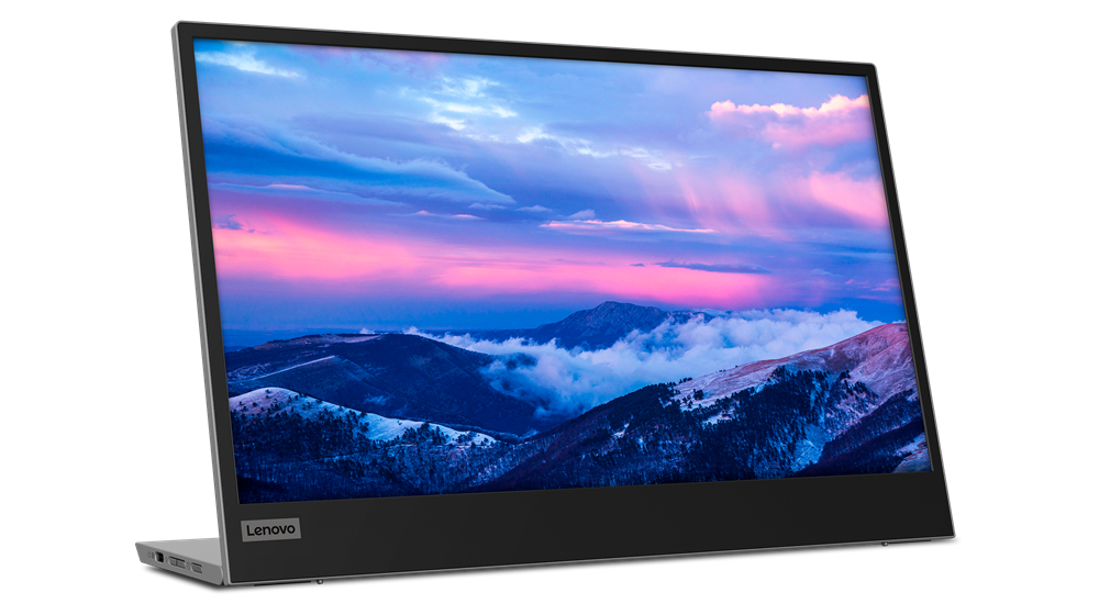 Lenovo L15 monitor komputerowy 39,6 cm (15.6") 1920 x 1080 px Full HD LED Czarny, Szary - obrazek 2