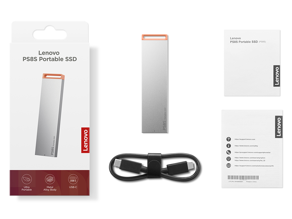 Lenovo External Solid State Drive 1 TB USB Type-C 3.2 Gen 2 (3.1 Gen 2) Grey - obrazek 2
