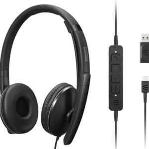 Lenovo 4XD1M39029 słuchawki/zestaw słuchawkowy Przewodowa Opaska na głowę USB Type-C Czarny