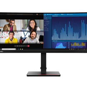 Lenovo ThinkVision P34w-20 monitor komputerowy 86,7 cm (34.1") 3440 x 1440 px Wide Quad HD LED Czarny