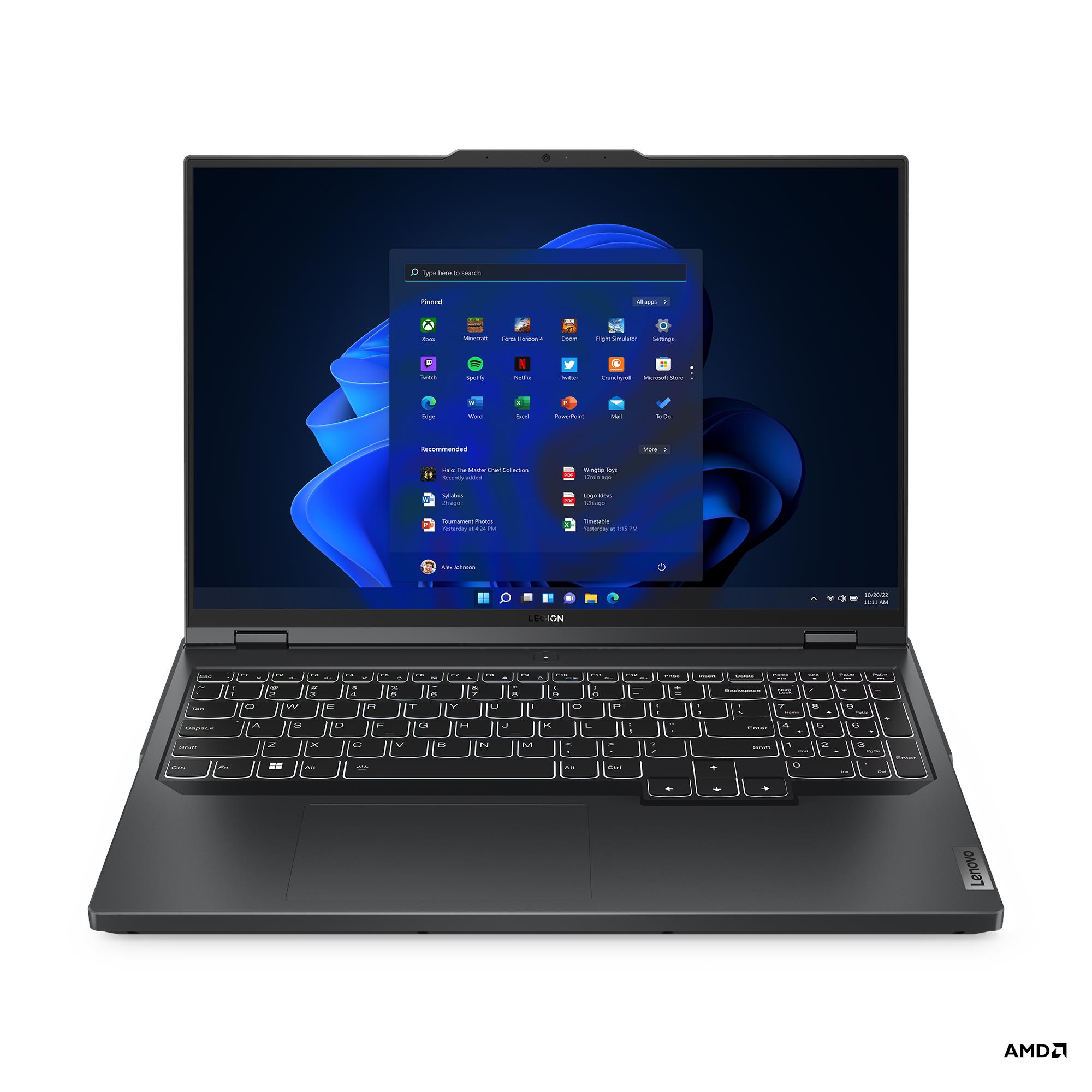 LENOVO Legion Pro 5 AMD Ryzen 7 7745HX 16inch WQXGA AG 2x16GB DDR5 1TB SSD M.2 RTX 4070 8GB 2X2AX + BT NOOS Onyx Grey (P) - obrazek 3