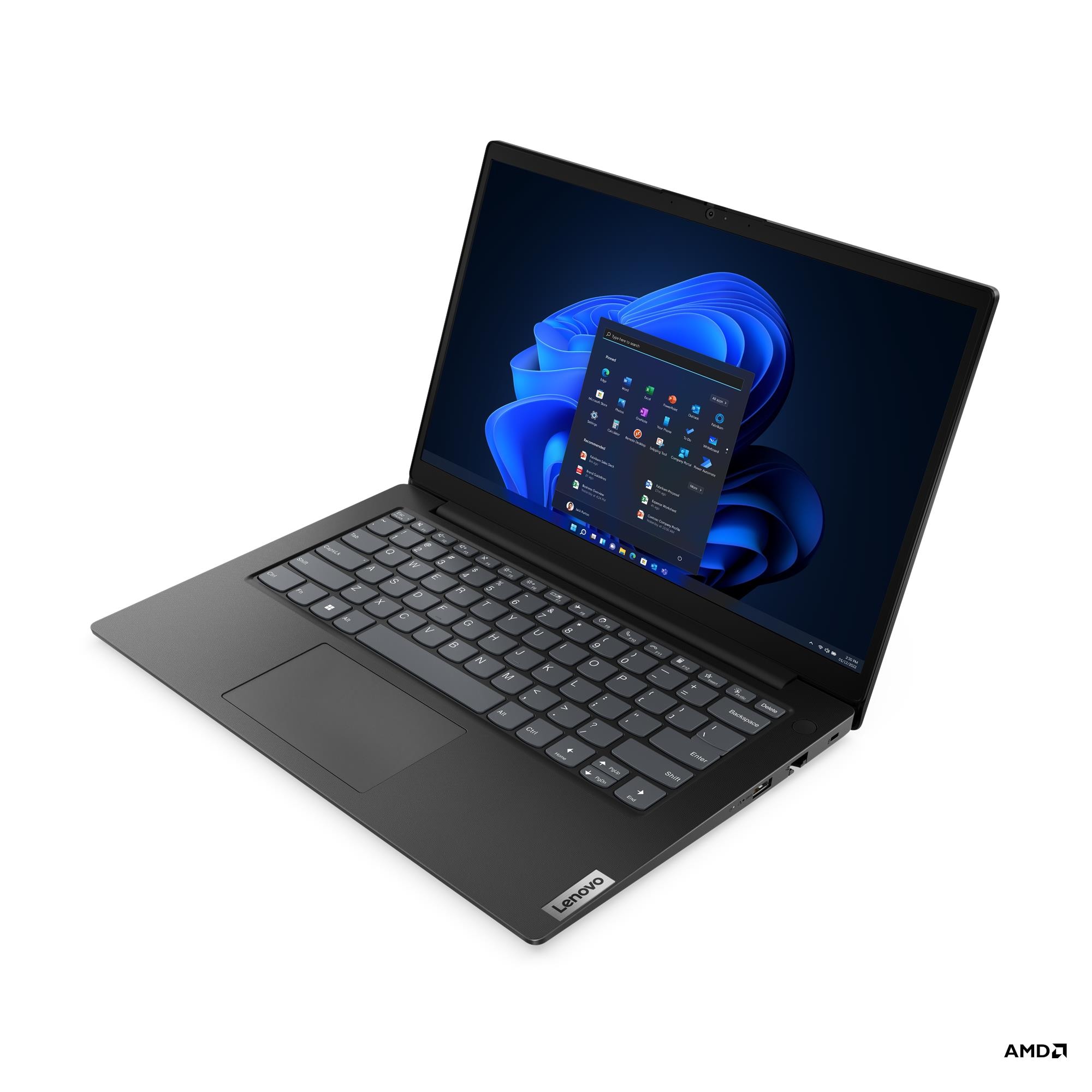 Lenovo V14 G4 AMN, AMD Ryzen™ 5 7520U (2.80GHz, 4MB), 14" FHD Bezdotykowy, W11P64 CZ/SK/EN, 8.0GB, 1x512GB SSD M.2 2242 PCIe Gen4 TLC, Czarny Biznesowy, AMD Rad - obrazek 2
