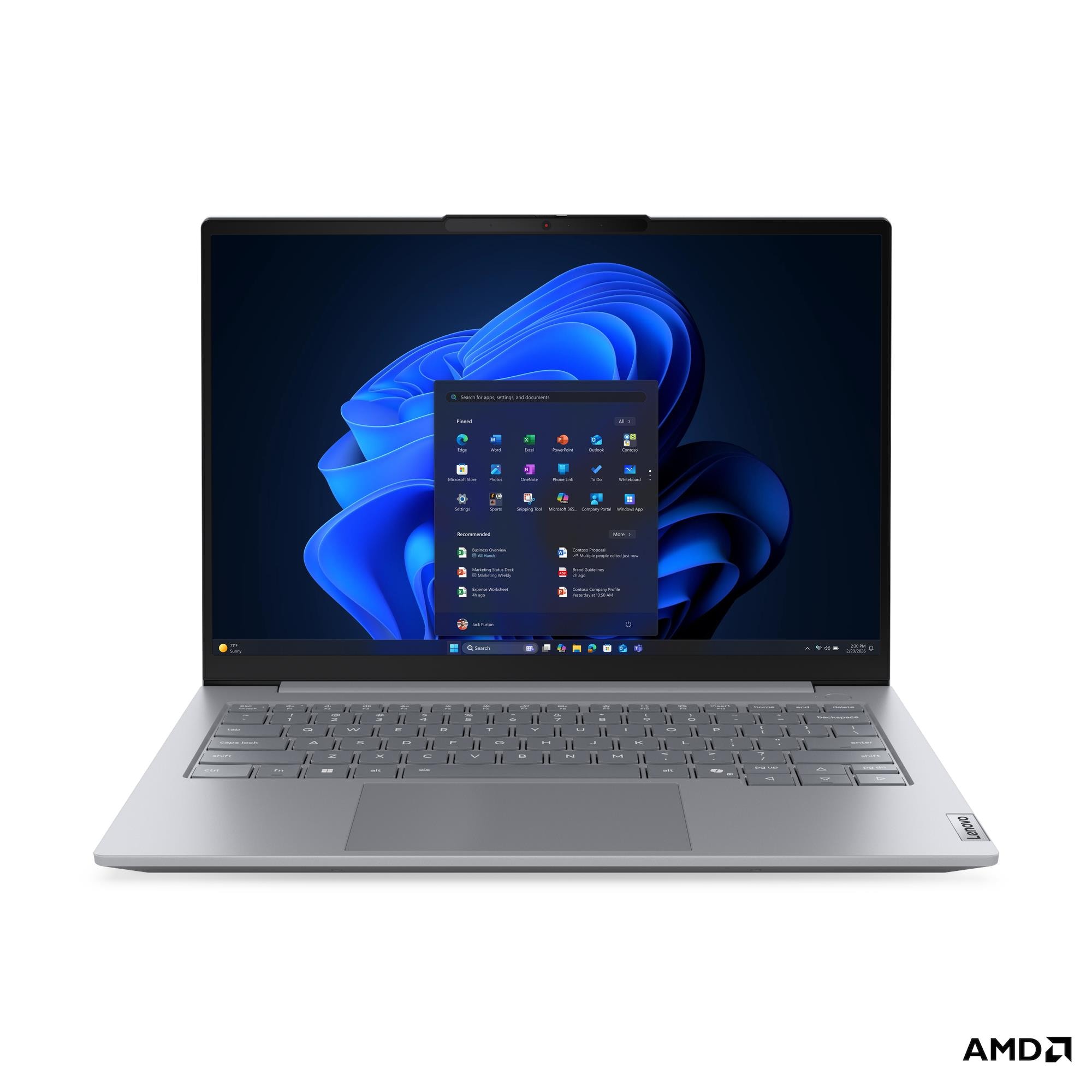 Lenovo ThinkBook 14 G9 AHP, AMD Ryzen™ 5 220 (3.20GHz, 16MB), 14" WUXGA bez dotyku, W11P64 CZ/SK/EN, 16.0GB, 1x512GB SSD M.2 2242 PCIe Gen4 QLC, AMD Radeon™ 740 - obrazek 3