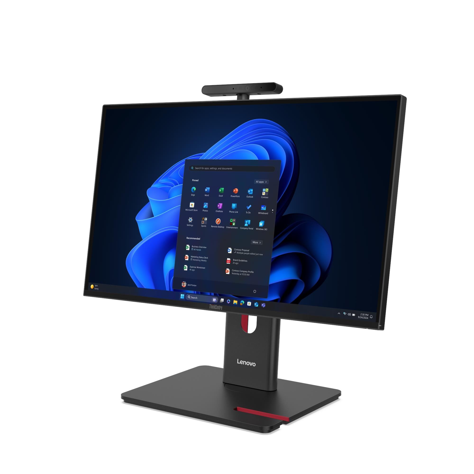 ThinkCentre M90a G6 AiO 23,8" FHD Ultra 7 265 VP 32GB 1TB RTX 4050 6GB WiFi 6e BT Full Function W11P 3Y Onsite 1Y Premier - obrazek 2