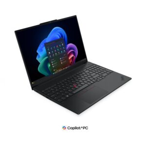 Lenovo ThinkPad E16 Gen 3 (Intel) Copilot+ PC Intel Core Ultra 5 228V Laptop 40,6 cm (16") WUXGA 32 GB LPDDR5x-SDRAM 512 GB SSD Wi-Fi 6E (802.11ax) Windows 11 Pro Angielski Czarny