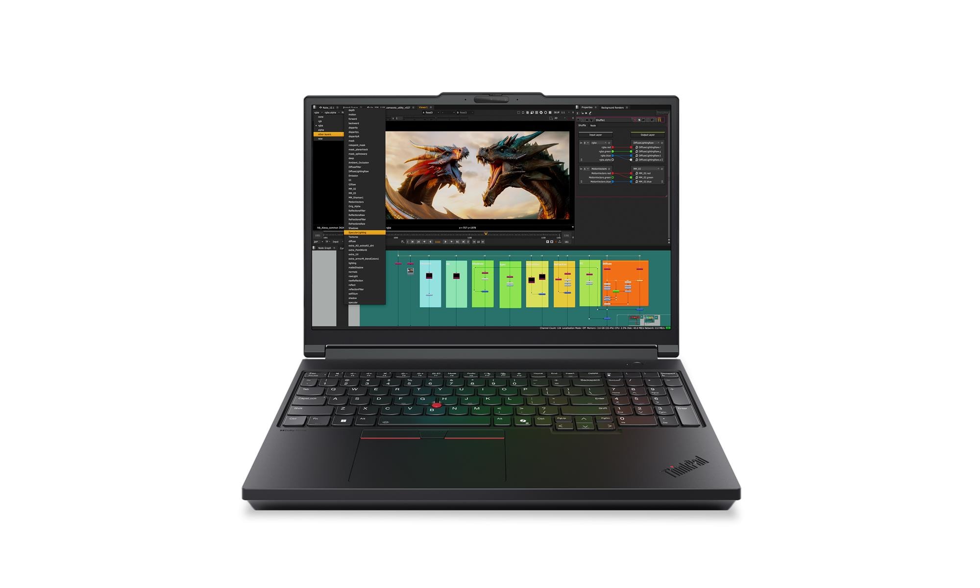 Lenovo ThinkPad P16 G3, Intel® Core™ Ultra 7 255HX, W11P64 GER, 32.0GB, 1x1TB SSD, 1xNVIDIA RTX PRO™ 3000 Blackwell Notebook-GPU 12GB, Intel® BE200, 4 ogniwa Li