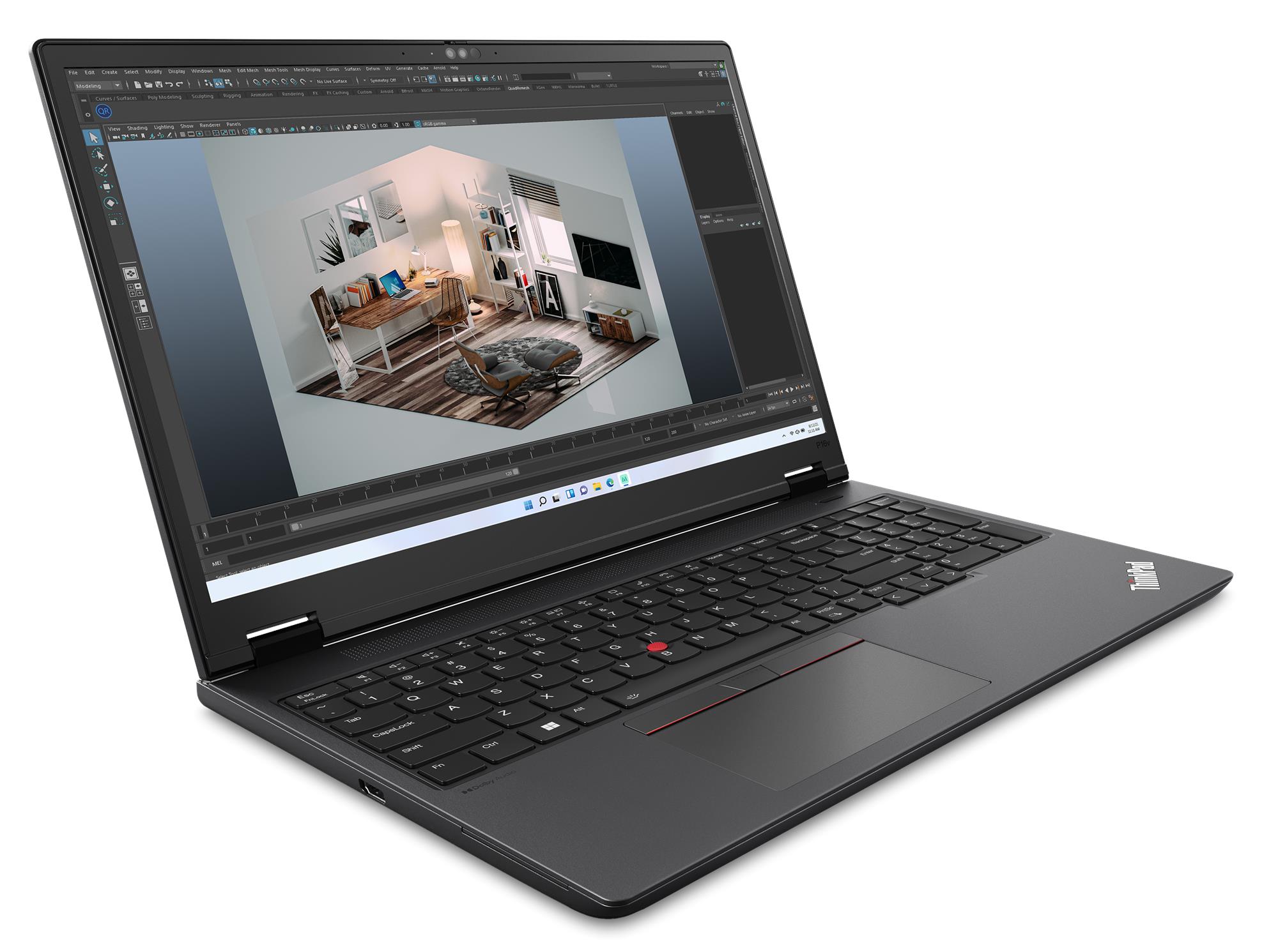 Lenovo ThinkPad P16v G2, Intel® Core™ Ultra 7 165H vPro®, W11P64 GER, 32.0GB, 1x512GB SSD, 1xNVIDIA RTX™ 1000 Ada 6GB, BT5.1 lub BT5.3, 4 ogniwa Li-Ion 90 Wh, 1
