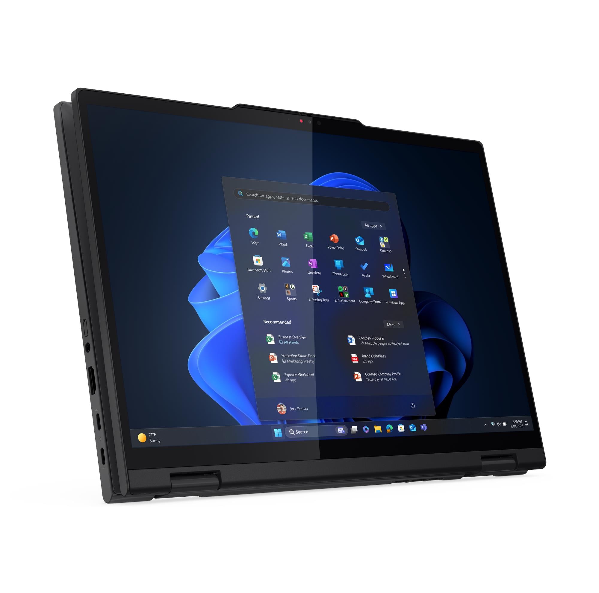 Lenovo ThinkPad T14s 2-w-1 G1, Intel® Core™ Ultra 5 225U, 14" WUXGA Dotykowy, W11P64 CZ/SK/EN, 16.0GB, 1x512GB SSD M.2 2280 PCIe Gen4 TLC Opal, SMC, 3 Ogniwa Li - obrazek 2